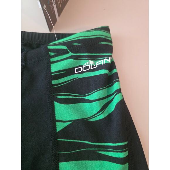 NWT Dolfin Jammer swim shorts black green lava - 34 - Picture 4 of 5